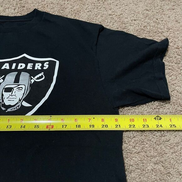 Las Vegas Raiders Shirt Men Large Black NFL Football Graphic Tee 100% Cotton - Picture 7 of 7